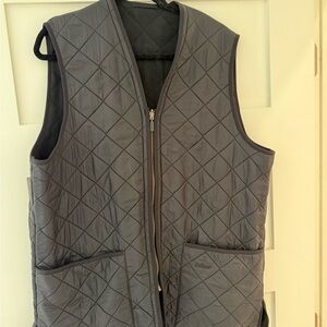 Men's Gray Quilted Vest